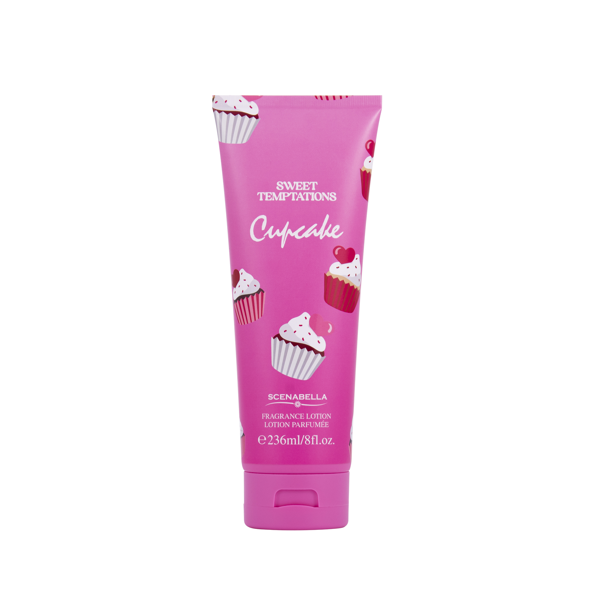 Scenabella Lotion parfumée. Lait de corps gourmand aux cupcake . 236ml
