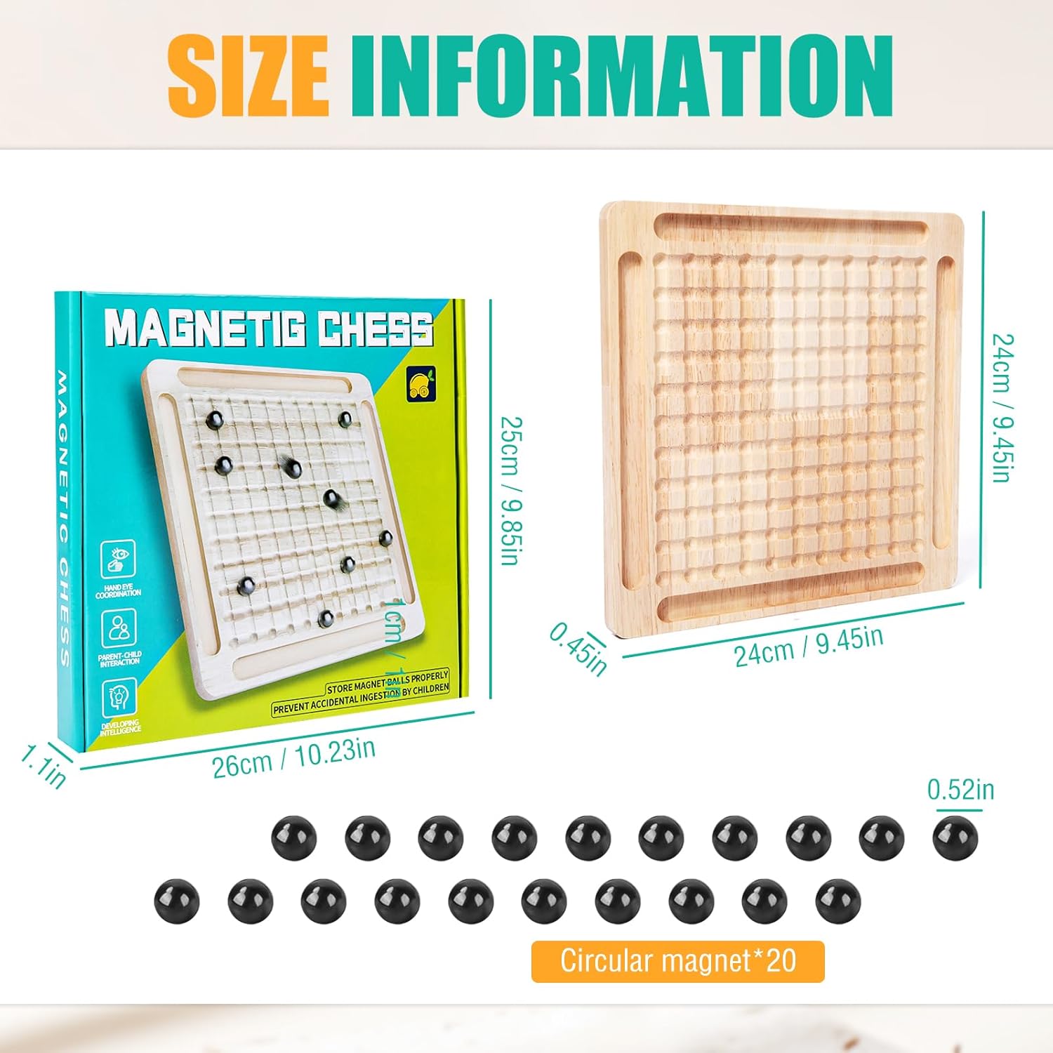 Magnetic Chess Game, Magnetic Chess Board, Magnetic Chess Game, Magnetic Chess Game, Magnetic Stone Board Game, Table Magnetic Game for Family Reunions