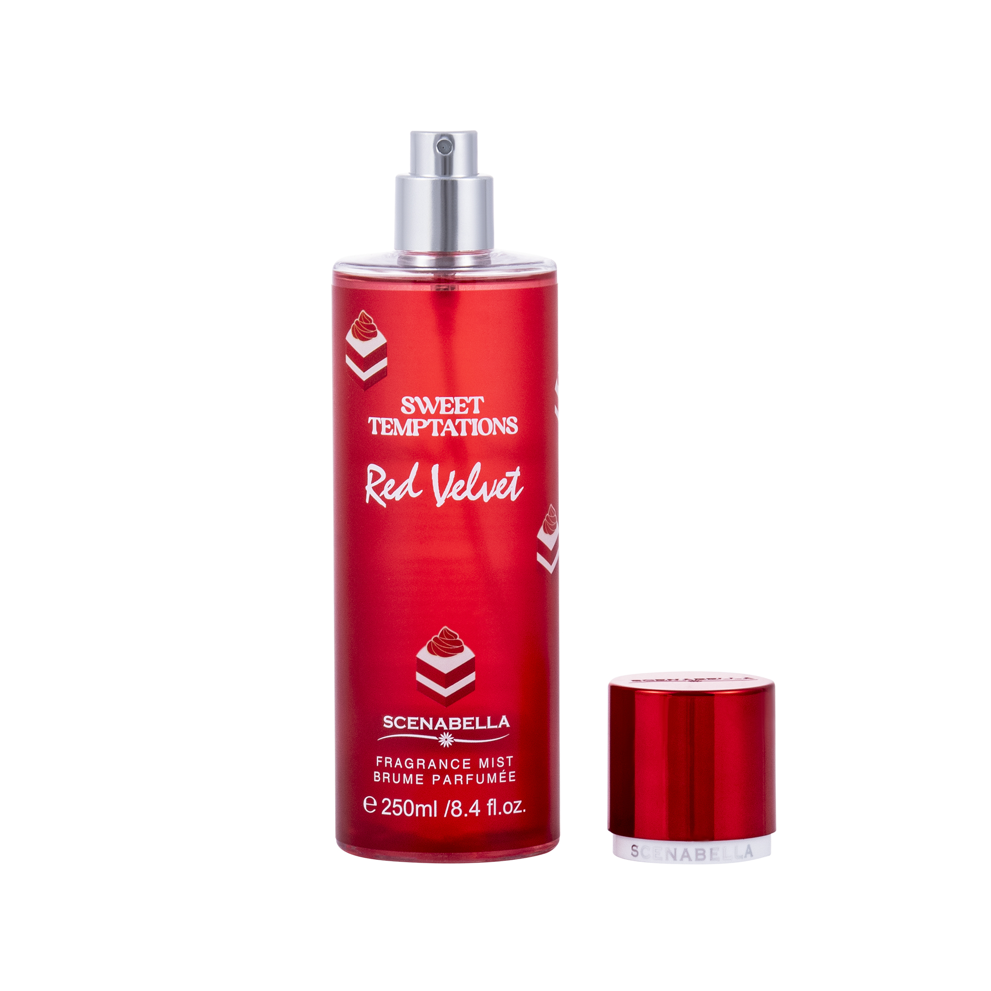 SWEET TEMPTATIONS RED VELVET  250ml Body Splash Private Label Body Mist SCENABELLA