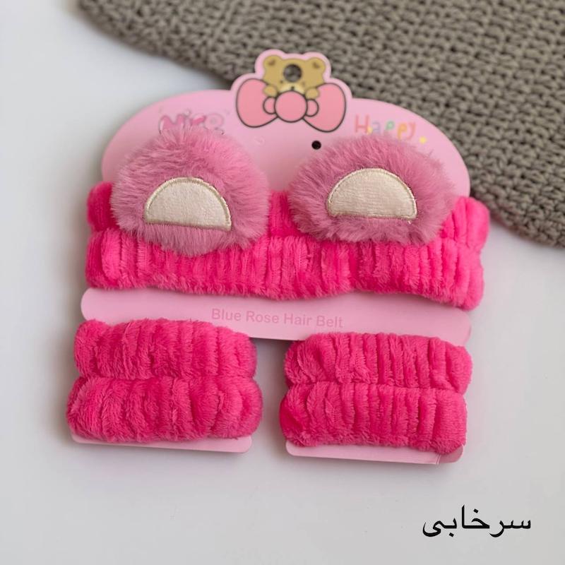 LOT DE 3 BANDEAUX EN PELUCHE EN FORME D'OREILLE D'OURS POUR FEMMES ET FILLES POUR SE LAVER LE VISAGE ET LE MAQUILLAGE